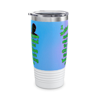 noticed you noticing - Ringneck Tumbler, 20oz (light blue-purple wave)