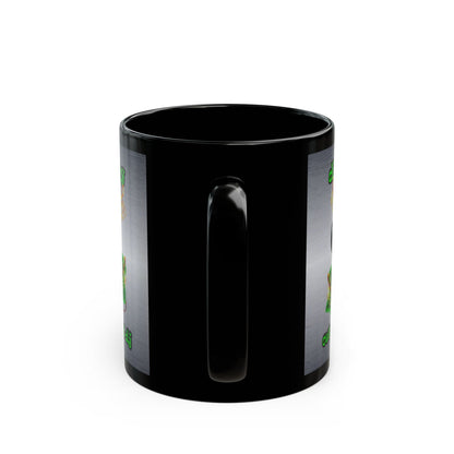 disc jockey - Black Mug (brushed nickel)