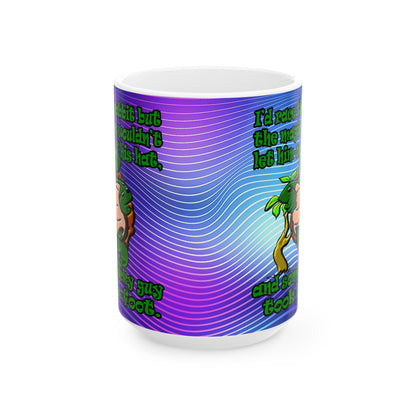 turtle race - White Mug (purple wave)