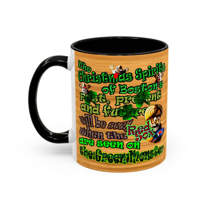 christmas spirits of boston - Accent Mug (butterscotch wood finish)