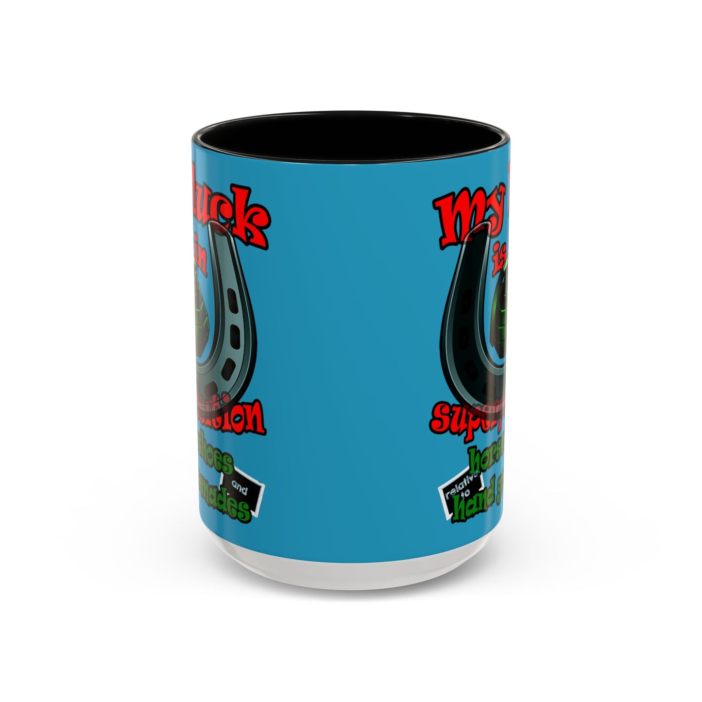 my luck - Accent Mug (turquoise)