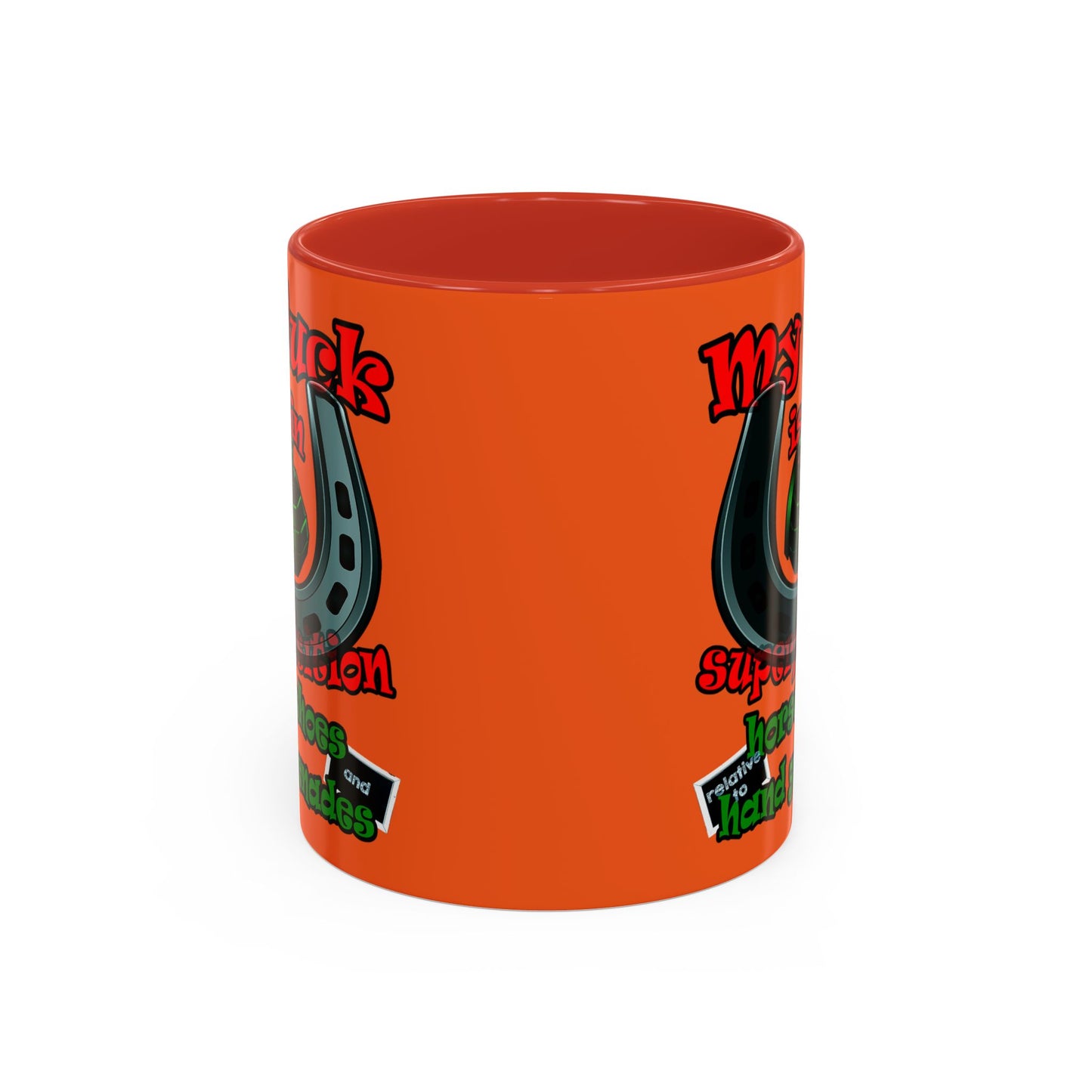 my luck - Accent Mug (orange)