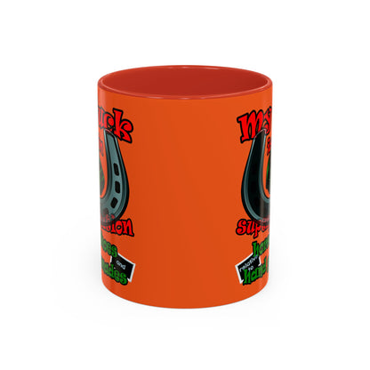 my luck - Accent Mug (orange)