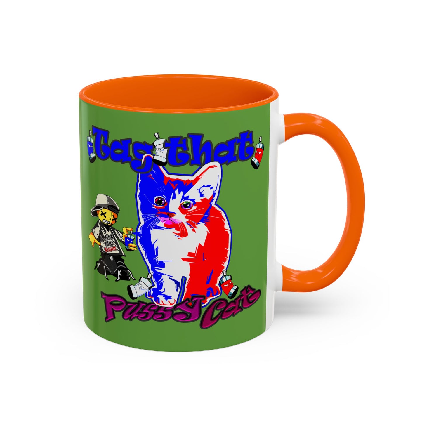 tag that - Accent Mug (green)