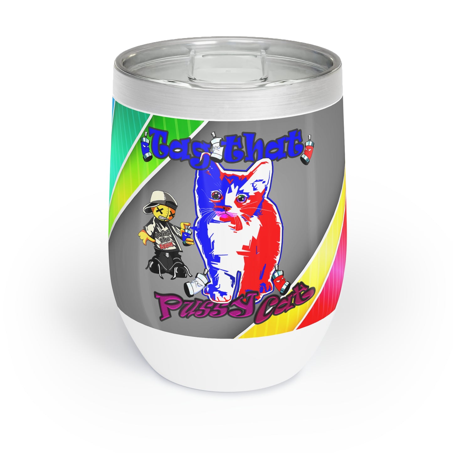 tag that - Chill Wine Tumbler (rainbow split)