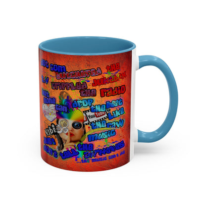 drop the beat - Accent Mug (burnt orange)
