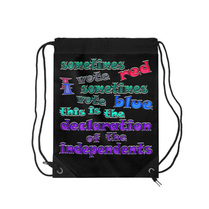 declaration of the independents - Drawstring Bag (black)