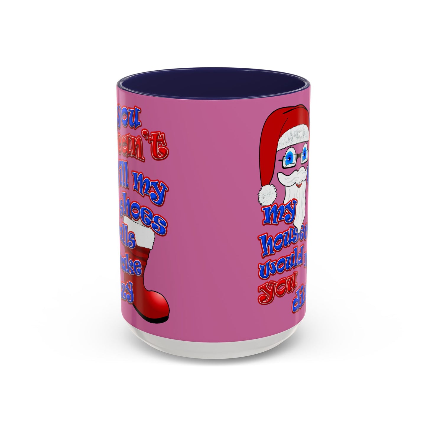 santa's shoes - Accent Mug (light pink)