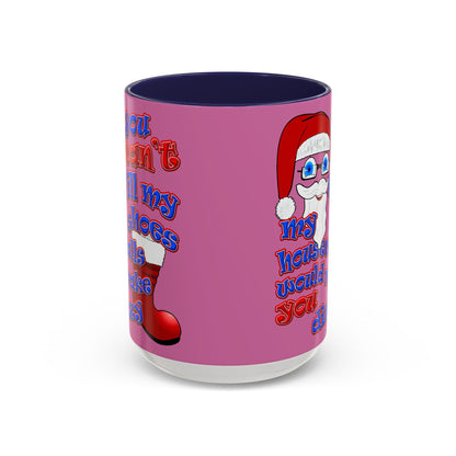 santa's shoes - Accent Mug (light pink)