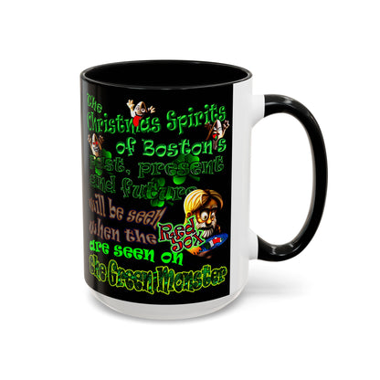 christmas spirits of boston - Accent Mug (black)