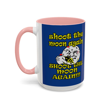 shoot the moon again - Accent Mug (dark blue)