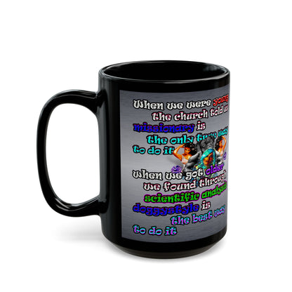 doggystyle - Black Mug (brushed nickel)