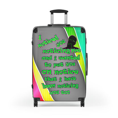 noticed you noticing - Suitcase (rainbow split)