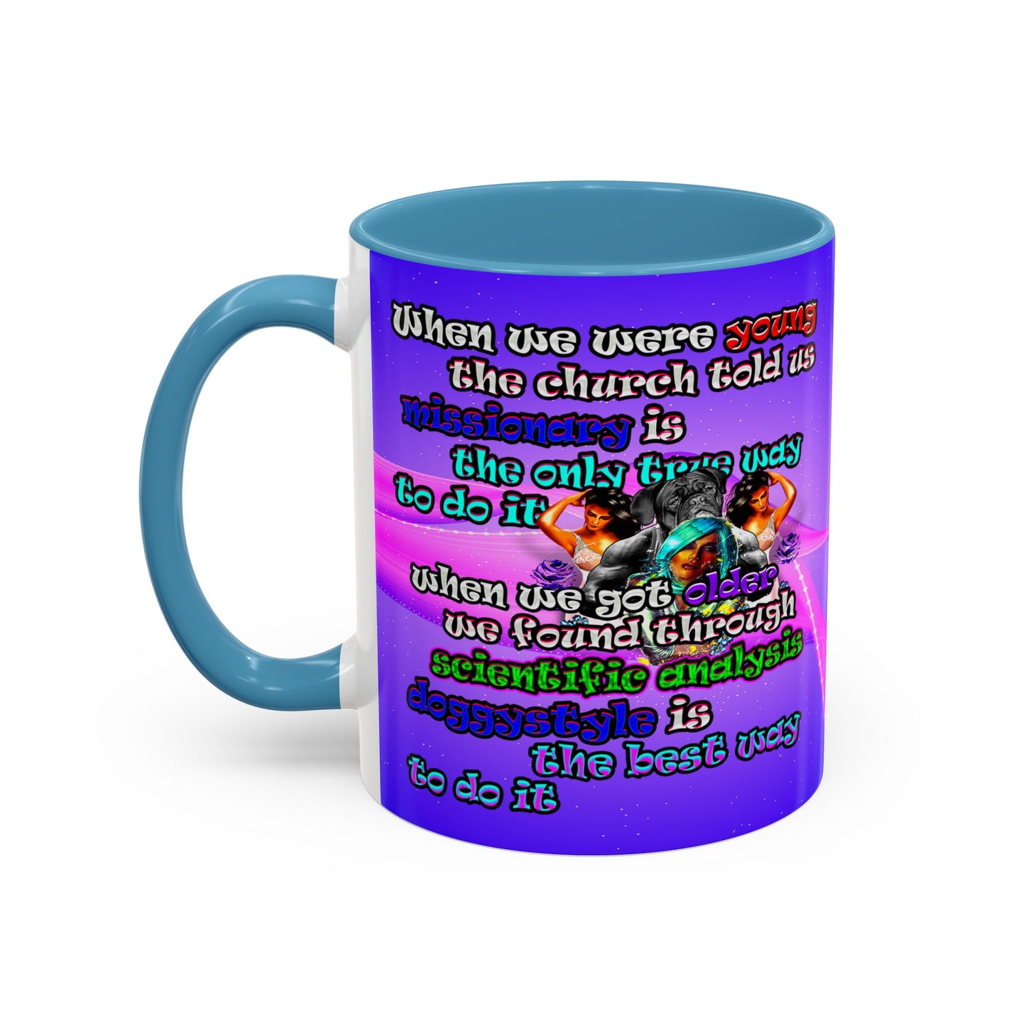 doggystyle - Accent Mug (purple-pink wave)