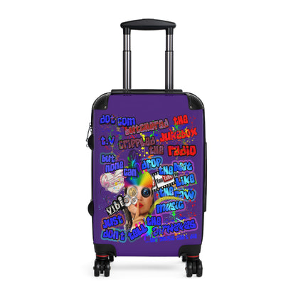 drop the beat - Suitcase (purple)