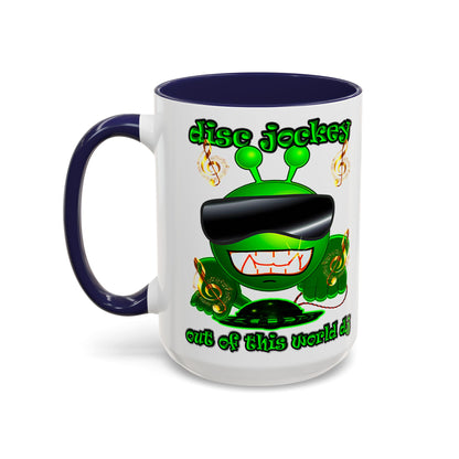 disc jockey - Accent Mug (white)