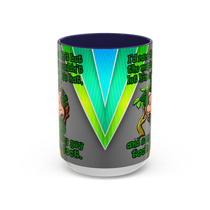 turtle race - Accent Mug (rainbow split)