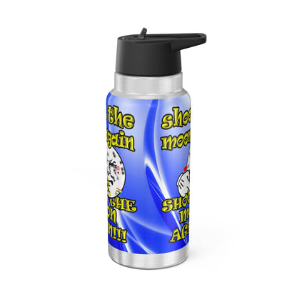 shoot the moon again - Gator Tumbler, 32oz  (blue-white wave)
