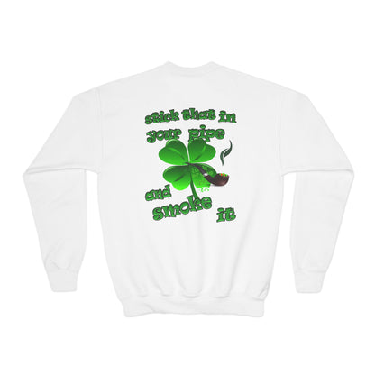 celtics logo - Youth Crewneck Sweatshirt