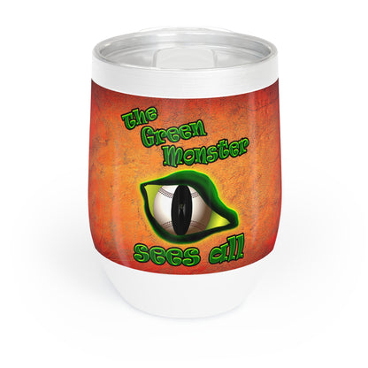 green monster - Chill Wine Tumbler (burnt orange)