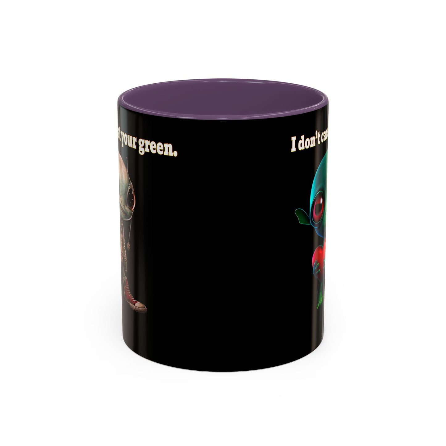 I don't care that your grey - Accent Mug (black)