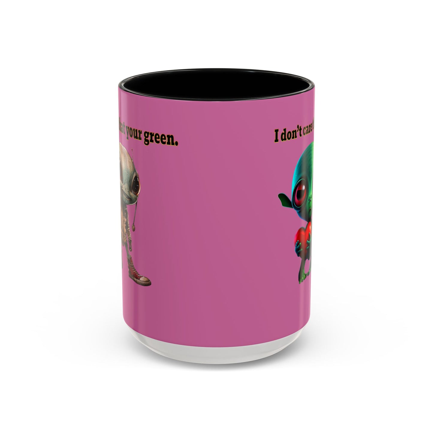 I don't care that your grey - Accent Mug (light pink)
