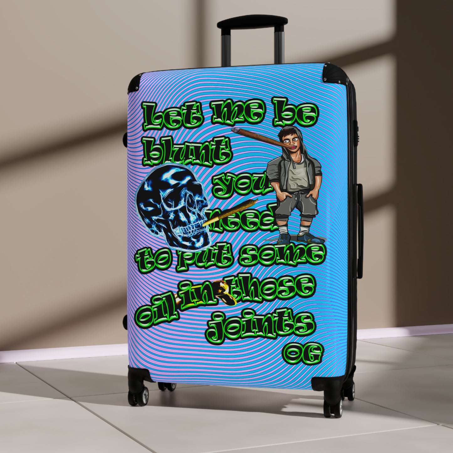 og - Suitcase (light blue-purple wave)