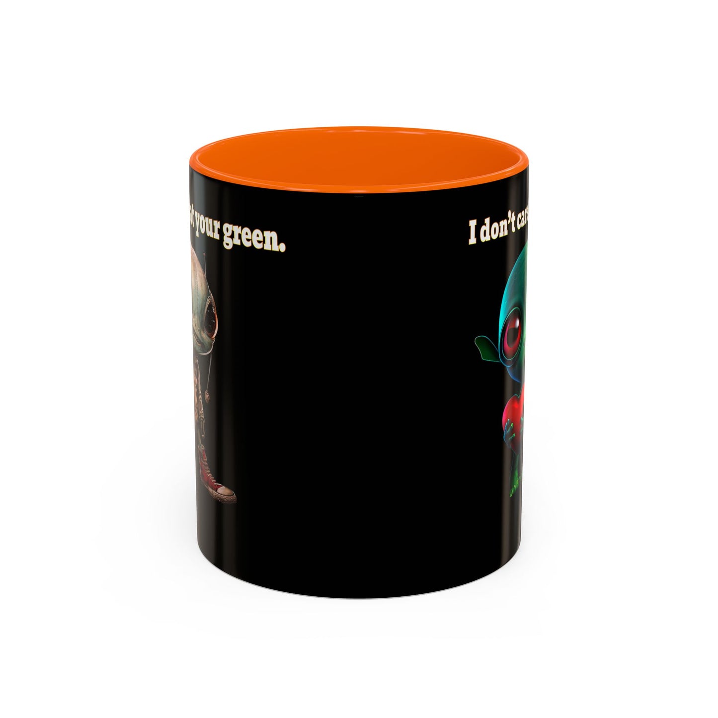I don't care that your grey - Accent Mug (black)