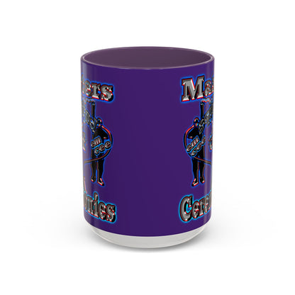 em cee squared - Accent Mug (purple)