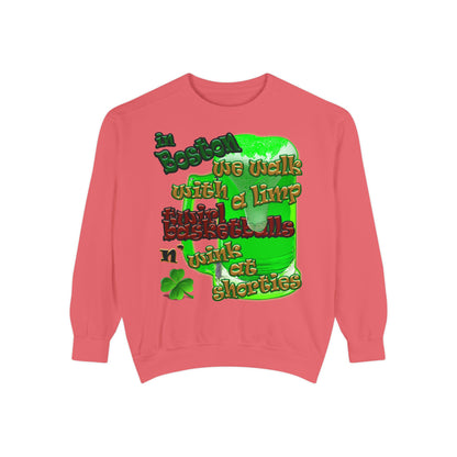 celtics logo - Unisex Garment-Dyed Sweatshirt