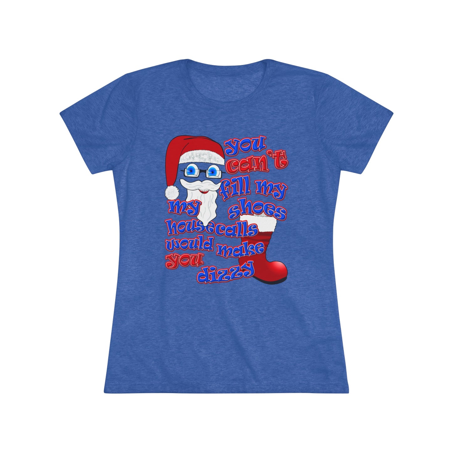 santa's shoes - Women's Triblend Tee