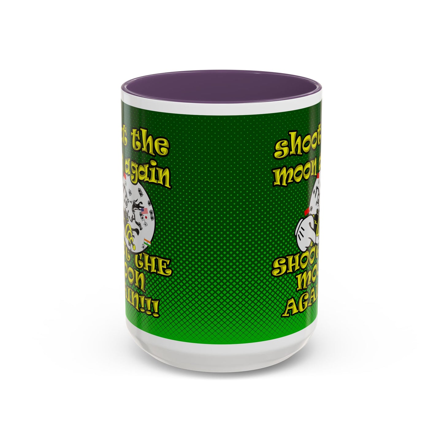 shoot the moon again - Accent Mug (logo green)