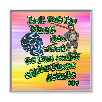 og - framed canvas art (color blur)