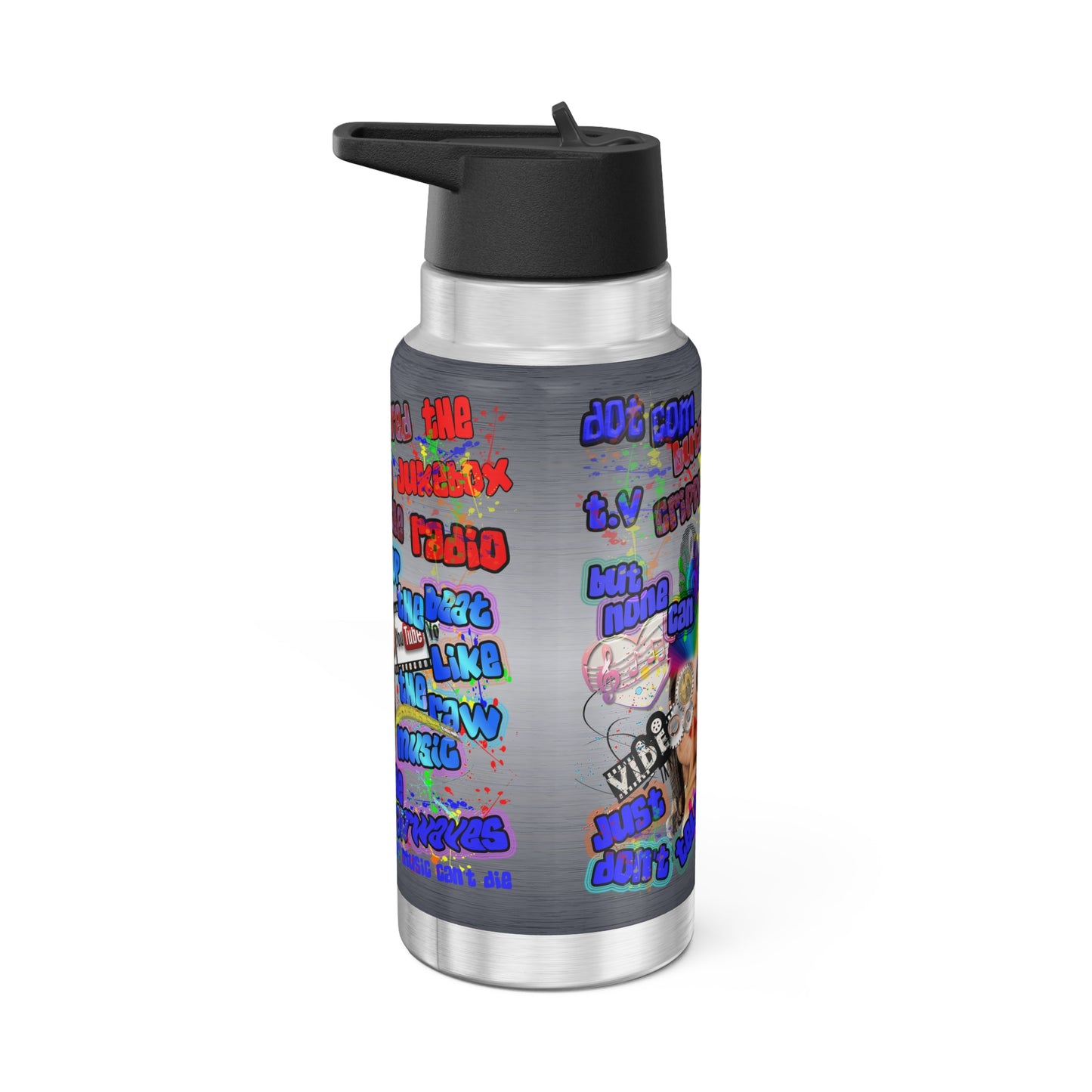 drop the beat - Gator Tumbler, 32oz  (brushed nickel)
