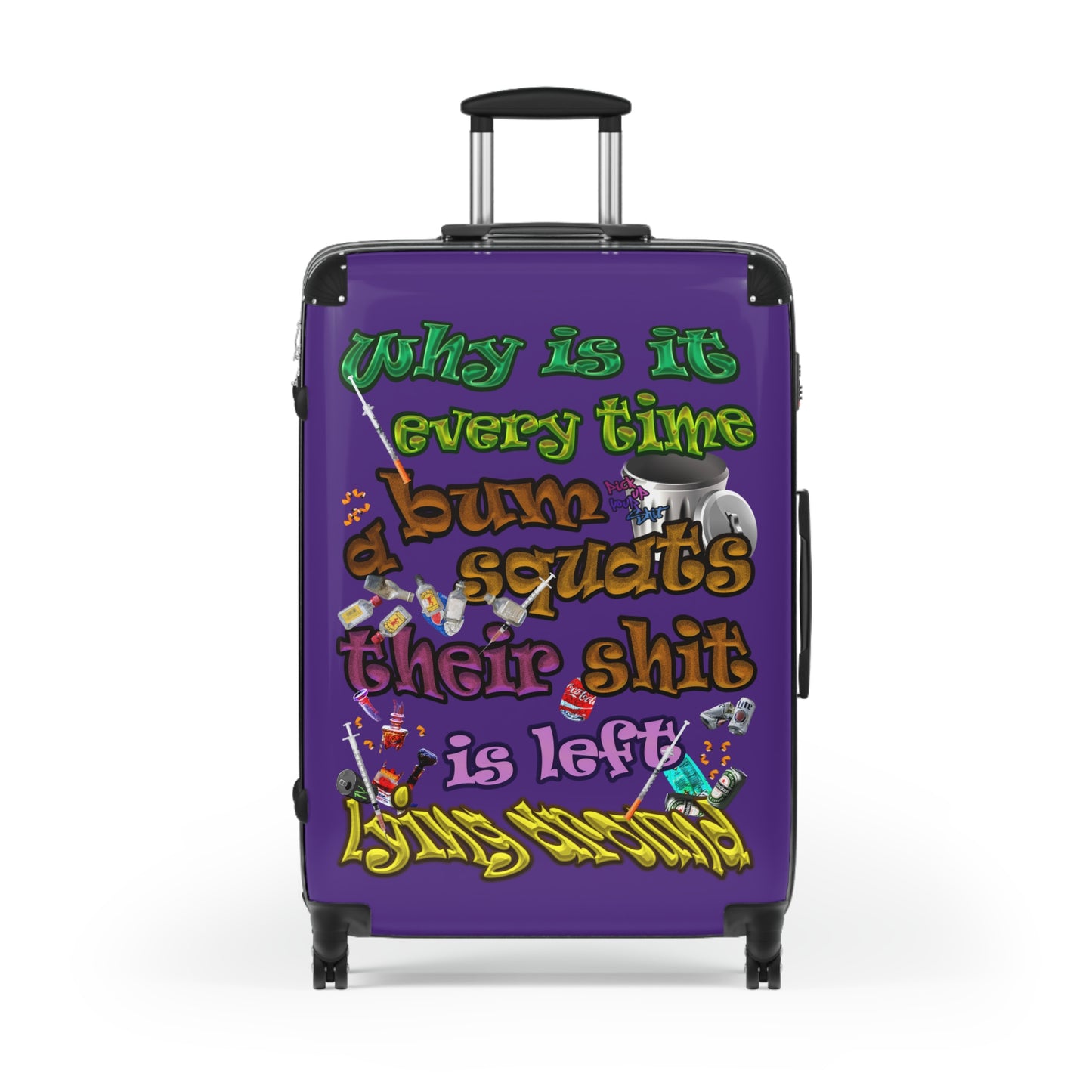 the bum's shit - Suitcase (purple)
