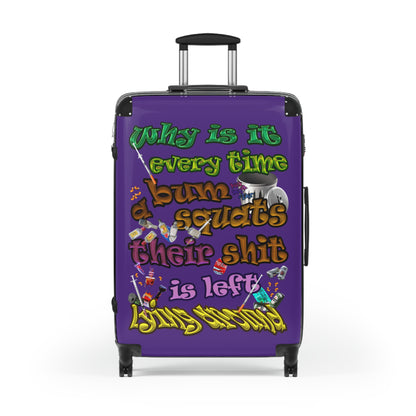 the bum's shit - Suitcase (purple)
