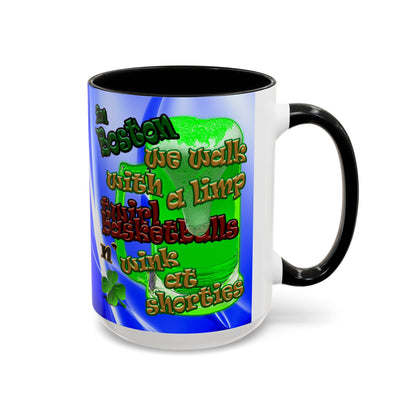 celtics logo - Accent Mug (blue-white wave)