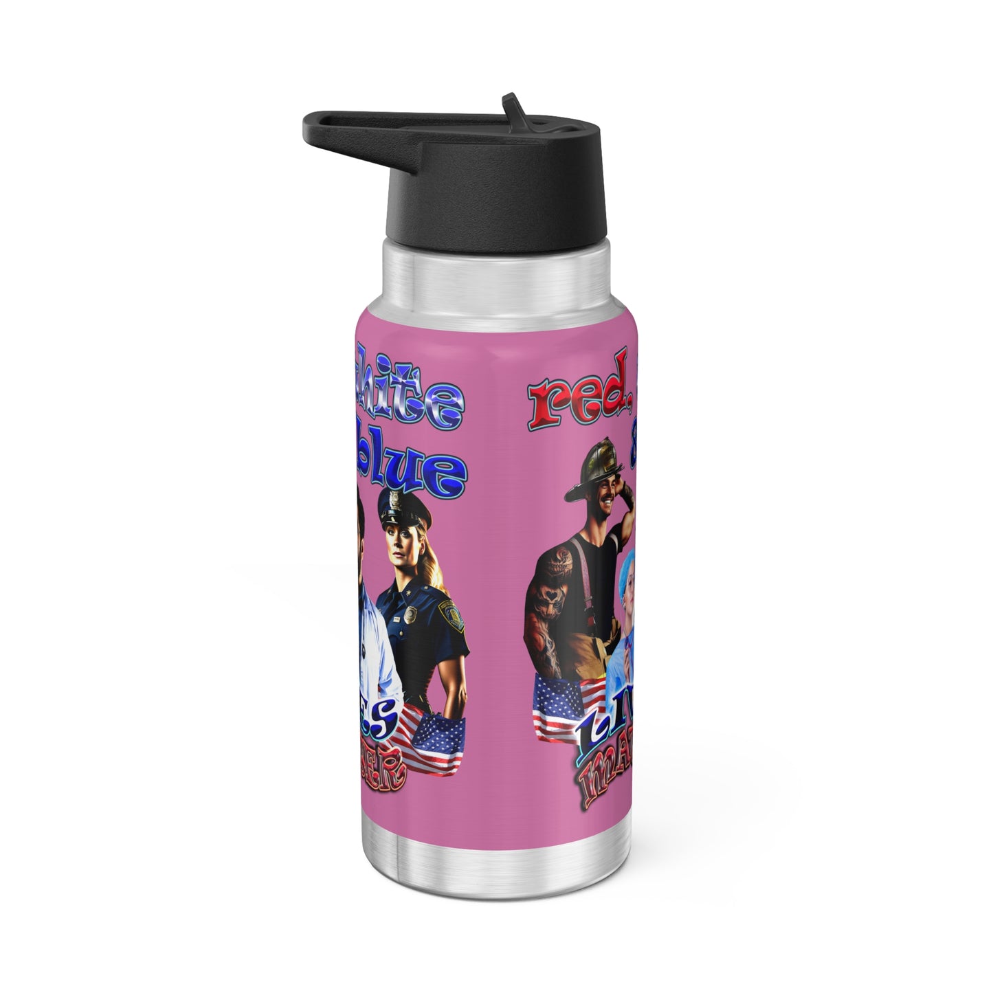 rw&b lives matter - Gator Tumbler, 32oz (light pink)