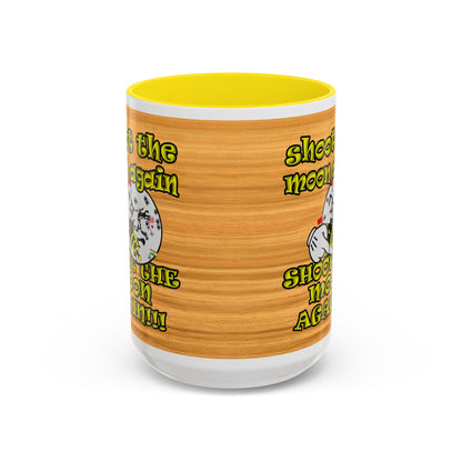 shoot the moon again - Accent Mug (butterscotch wood finish)