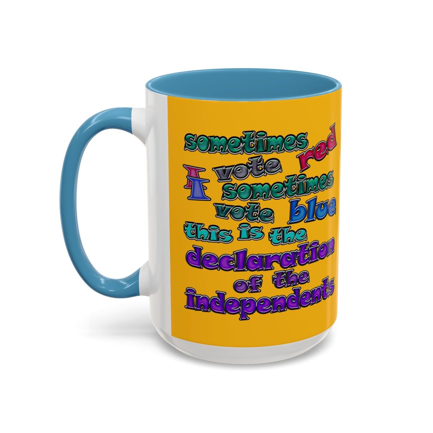 declaration of the independents - Accent Mug (yellow)