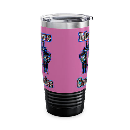 em cee squared - Ringneck Tumbler, 20oz (light pink)