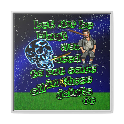 og - framed canvas art ('snoops' background)