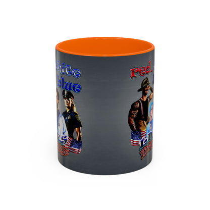 rw&b lives matter - Accent Mug (grey-light grey)