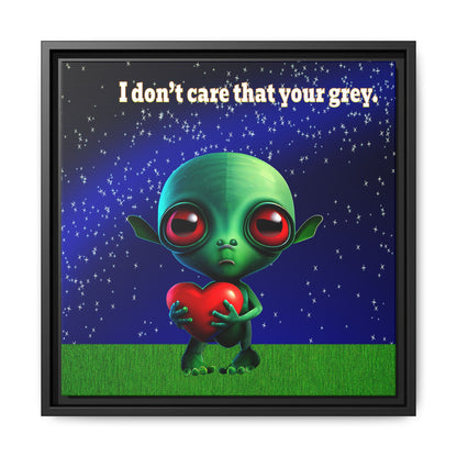 I don't care that your grey - framed canvas art ('snoops' background)
