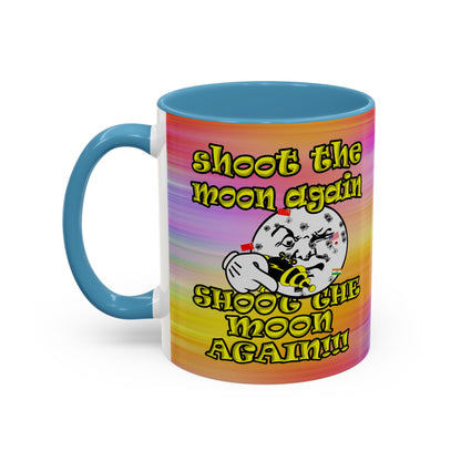 shoot the moon again - Accent Mug (color blur)
