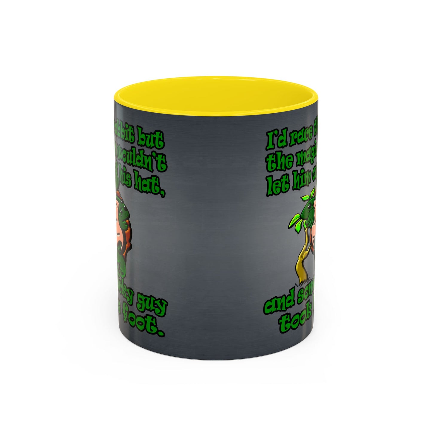 turtle race - Accent Mug (grey-light grey)