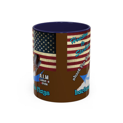 shoot for the stars - Accent Mug (brown)