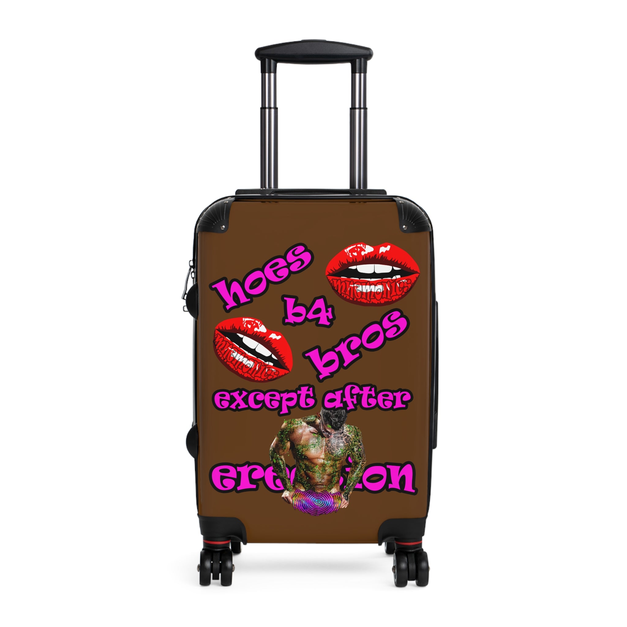 hoes b4 bros - Suitcase (brown)