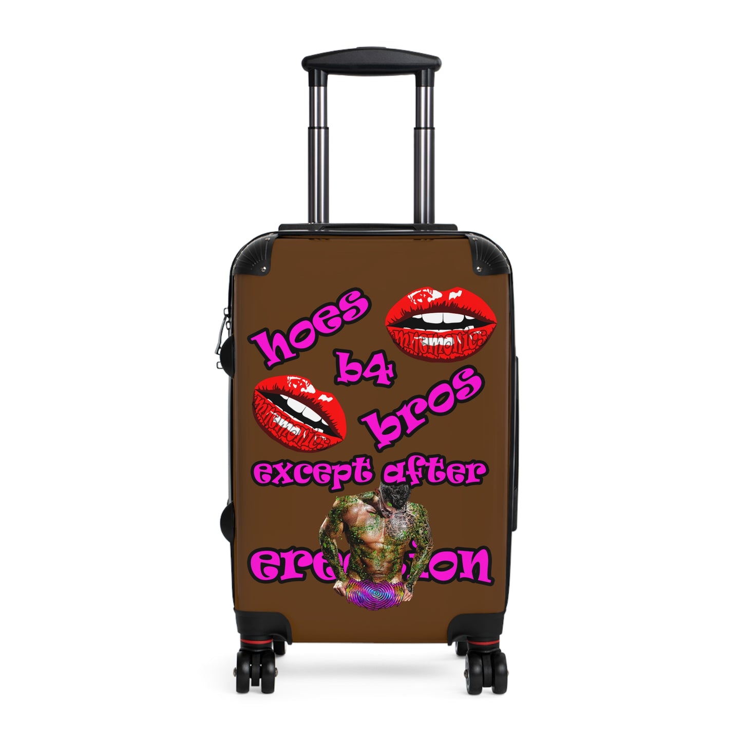 hoes b4 bros - Suitcase (brown)
