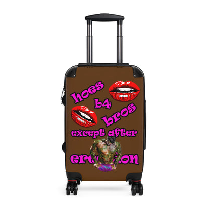 hoes b4 bros - Suitcase (brown)